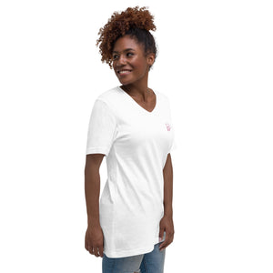 Texas Gals Disco Ball- Unisex Short Sleeve V-Neck T-Shirt