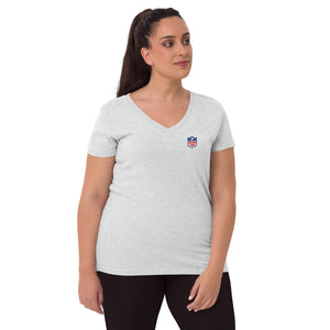 Taylor's Team - Grey Women’s recycled v-neck t-shirt