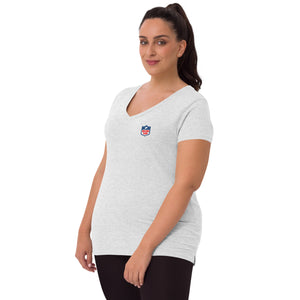 Taylor's Team - Grey Women’s recycled v-neck t-shirt