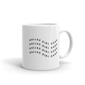 Dallas Girl gang White glossy mug